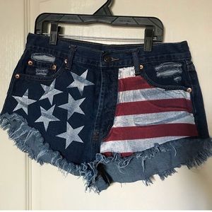 American Flag Shorts